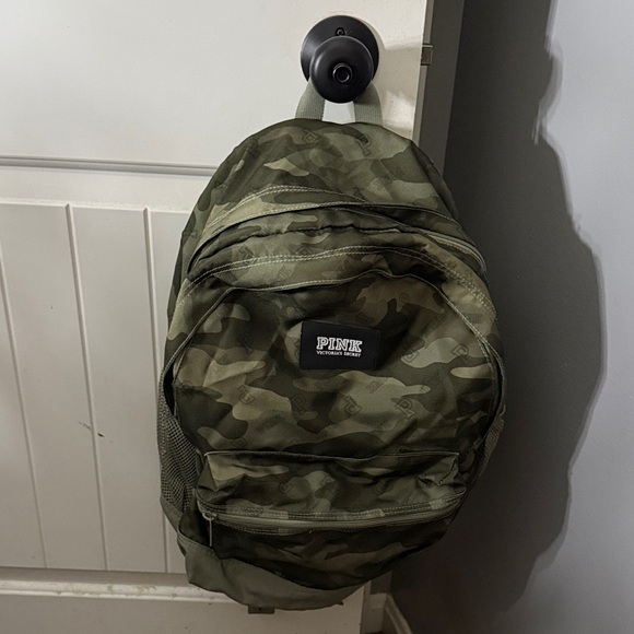 PINK Victoria's Secret Handbags - PINK Victoria's Secret Camo Backpack